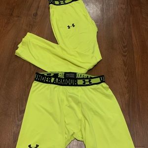 Men’s Under Armour tights and sliders